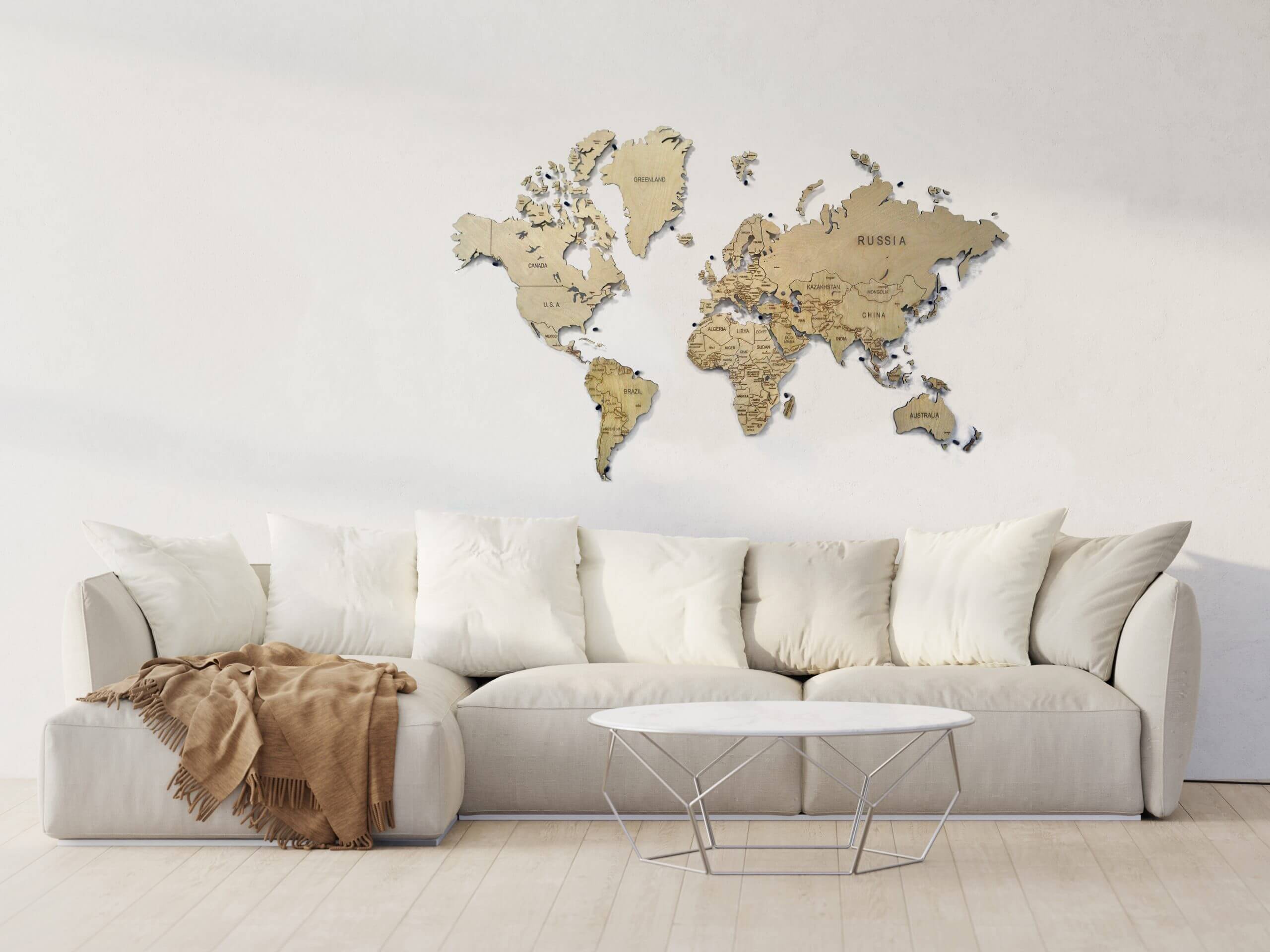 Освещаем мир на вашей стене: карта мира с подсветкой